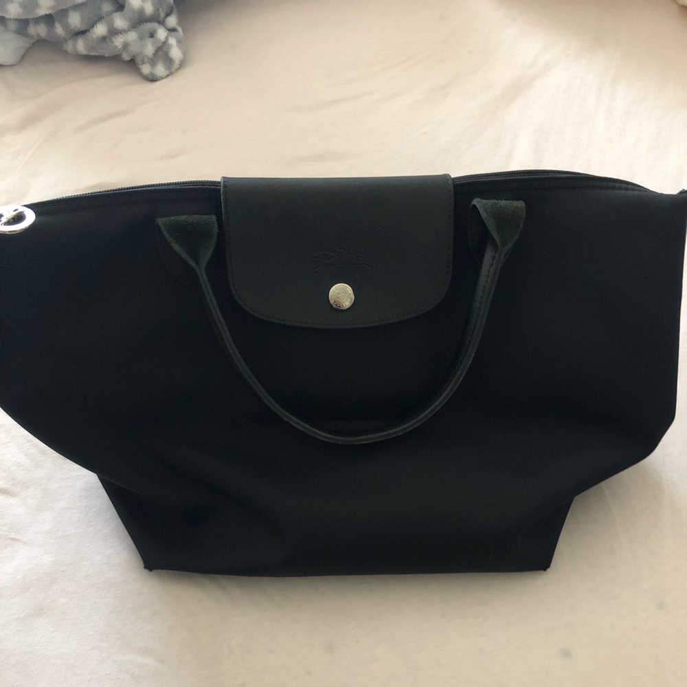 Longchamp Medium Le Pilage Tote All Black